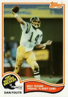 1982 Topps #2 - Dan Fouts - San Diego Chargers