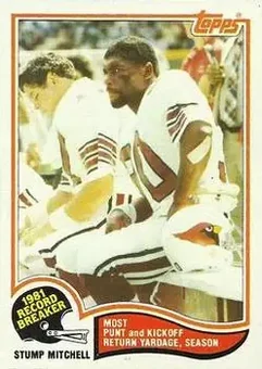 1982 Topps #4 - Stump Mitchell - St. Louis Cardinals