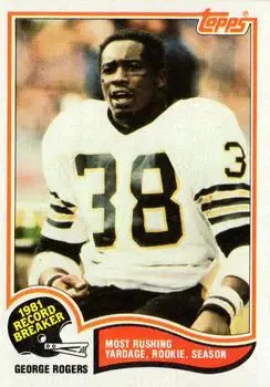 1982 Topps #5 - George Rogers - New Orleans Saints