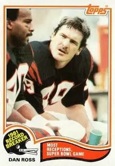 1982 Topps #6 - Dan Ross - Cincinnati Bengals