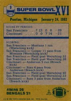 1982 Topps #9 - Card #9