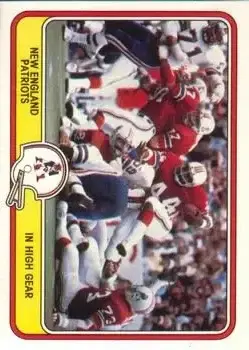 1981 Fleer Team Action #31 - Card #31 - New England Patriots