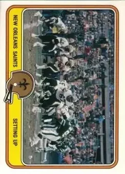 1981 Fleer Team Action #33 - Card #33 - New Orleans Saints