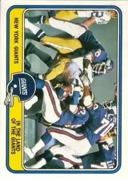 1981 Fleer Team Action #36 - Card #36 - New York Giants