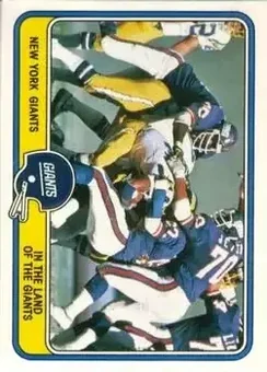 1981 Fleer Team Action #36 - Card #36 - New York Giants