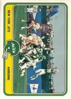 1981 Fleer Team Action #38 - Card #38 - New York Jets