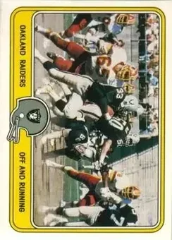 1981 Fleer Team Action #39 - Card #39 - Oakland Raiders