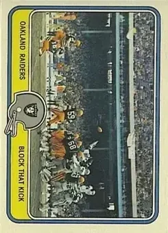 1981 Fleer Team Action #40 - Card #40 - Oakland Raiders