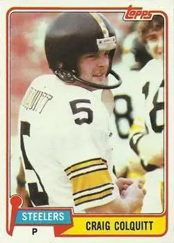 1981 Topps #31 - Craig Colquitt - Pittsburgh Steelers