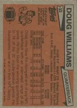 1981 Topps #32 - Doug Williams - Tampa Bay Buccaneers