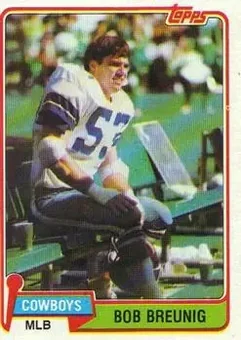 1981 Topps #33 - Bob Breunig - Dallas Cowboys