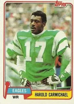 1981 Topps #35 - Harold Carmichael - Philadelphia Eagles