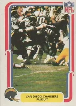 1980 Fleer Team Action #48 - Card #48 - San Diego Chargers