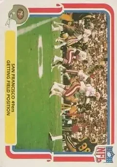 1980 Fleer Team Action #49 - Card #49 - San Francisco 49ers