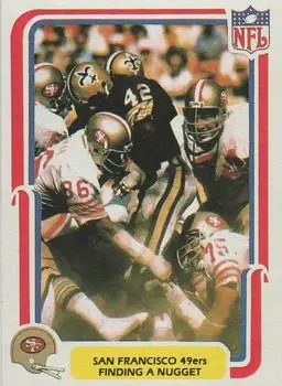 1980 Fleer Team Action #50 - Card #50 - San Francisco 49ers - Front