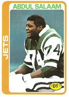 1978 Topps #101 - Abdul Salaam - New York Jets