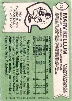 1978 Topps #102 - Marv Kellum - St. Louis Cardinals