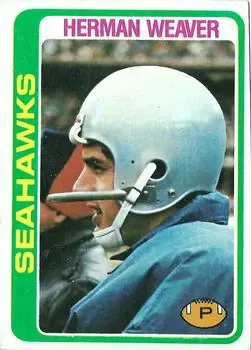 1978 Topps #103 - Herman Weaver - Seattle Seahawks