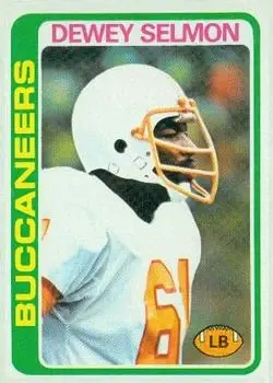 1978 Topps #106 - Dewey Selmon - Tampa Bay Buccaneers