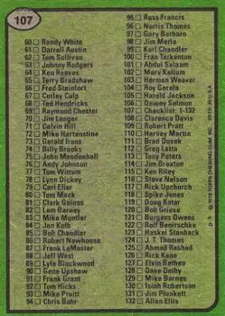 1978 Topps #107 - Card #107