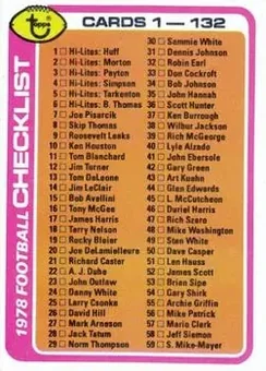 1978 Topps #107 - Card #107