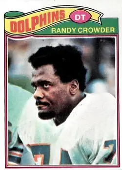 1977 Topps #194 - Randy Crowder - Miami Dolphins
