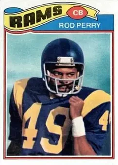 1977 Topps #197 - Rod Perry - Los Angeles Rams