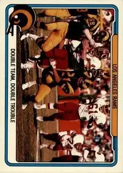 1982 Fleer Team Action #26 - Card #26 - Los Angeles Rams