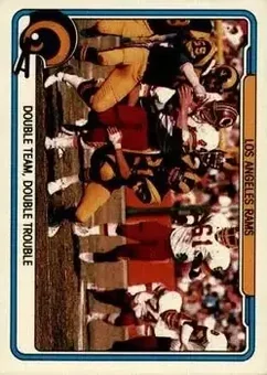 1982 Fleer Team Action #26 - Card #26 - Los Angeles Rams