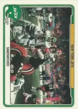 1982 Fleer Team Action #38 - Card #38 - New York Jets