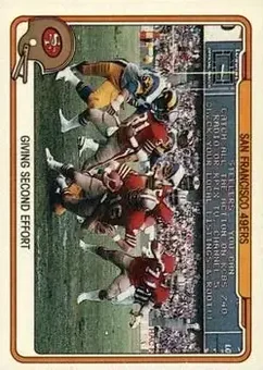 1982 Fleer Team Action #49 - Card #49 - San Francisco 49ers