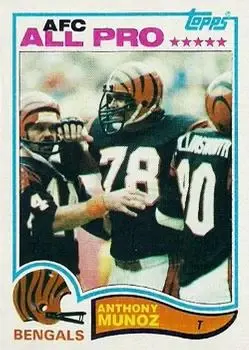 1982 Topps #51 - Anthony Munoz - Cincinnati Bengals