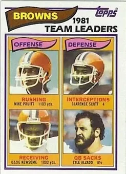 1982 Topps #55 - Card #55 - Cleveland Browns