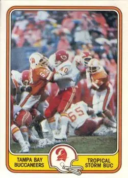 1981 Fleer Team Action #54 - Card #54 - Tampa Bay Buccaneers
