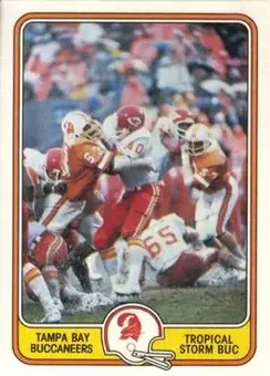 1981 Fleer Team Action #54 - Card #54 - Tampa Bay Buccaneers