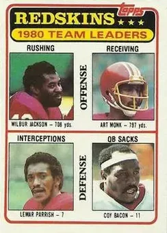 1981 Topps #57 - Card #57 - Washington Redskins
