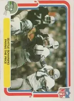 1980 Fleer Team Action #52 - Card #52 - Seattle Seahawks - Front