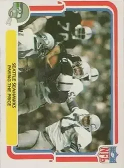 1980 Fleer Team Action #52 - Card #52 - Seattle Seahawks