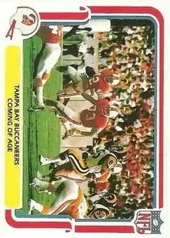 1980 Fleer Team Action #53 - Card #53 - Tampa Bay Buccaneers