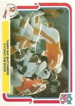 1980 Fleer Team Action #54 - Card #54 - Tampa Bay Buccaneers