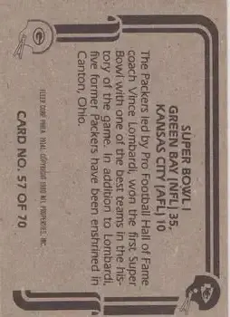 1980 Fleer Team Action #57 - Card #57