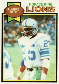 1979 Topps #26 - Horace King - Detroit Lions