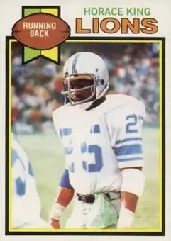 1979 Topps #26 - Horace King - Detroit Lions
