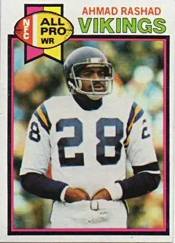 1979 Topps #30 - Ahmad Rashad - Minnesota Vikings - Front 1979 Topps #30 - Ahmad Rashad - Minnesota Vikings - Front
