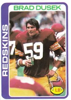 1978 Topps #111 - Brad Dusek - Washington Redskins