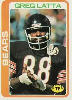 1978 Topps #112 - Greg Latta - Chicago Bears