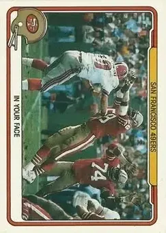 1982 Fleer Team Action #50 - Card #50 - San Francisco 49ers