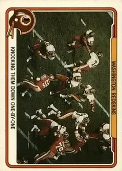 1982 Fleer Team Action #55 - Card #55 - Washington Redskins