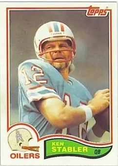 1982 Topps #105 - Ken Stabler - Houston Oilers