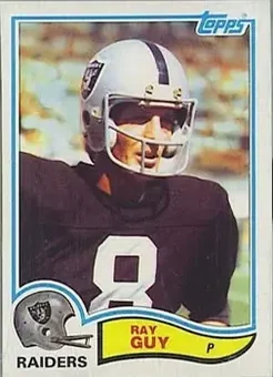1982 Topps #188 - Ray Guy - Oakland Raiders